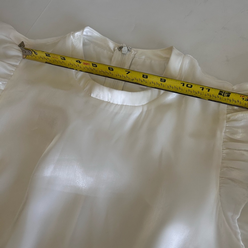 TCEC Cream Ruffle Sleeve Mini Dress - Picture 6 of 8